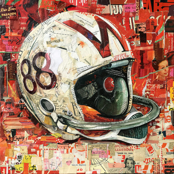 Helmet, 1963 Badgers Dan Gardiner Art